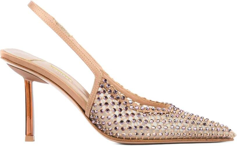 Le Silla Gilda crystal-embellished pumps Beige