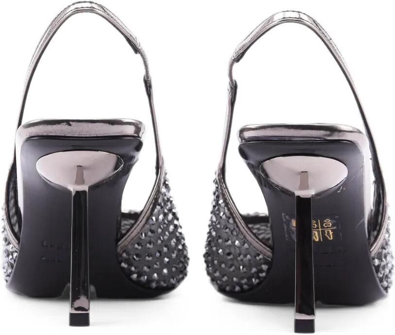Le Silla Gilda crystal-embellished slingback pumps Zilver - Foto 2
