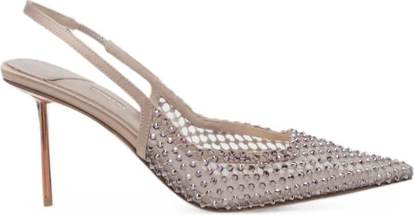 Le Silla Gilda Fierce pumps verfraaid met kristallen Wit