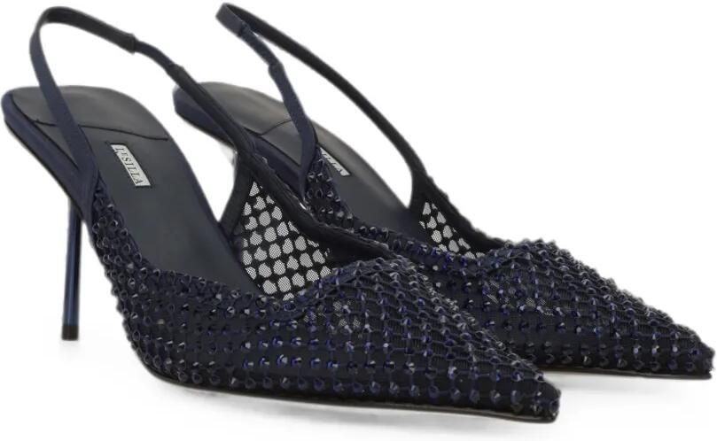 Le Silla Gilda mesh pumps verfraaid met kristallen Blauw - Foto 4