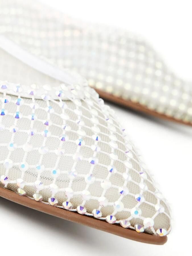 Le Silla Gilda platte pumps met mesh Wit - Foto 3
