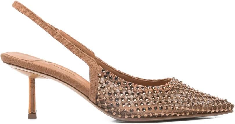 Le Silla Gilda pumps met puntige neus Bruin