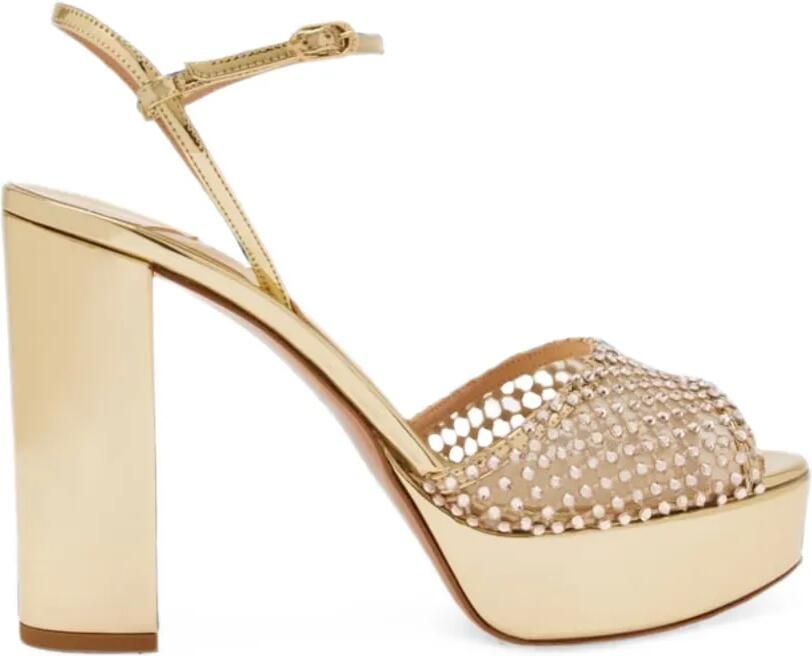 Le Silla Gilda sandalen met plateauzool Goud