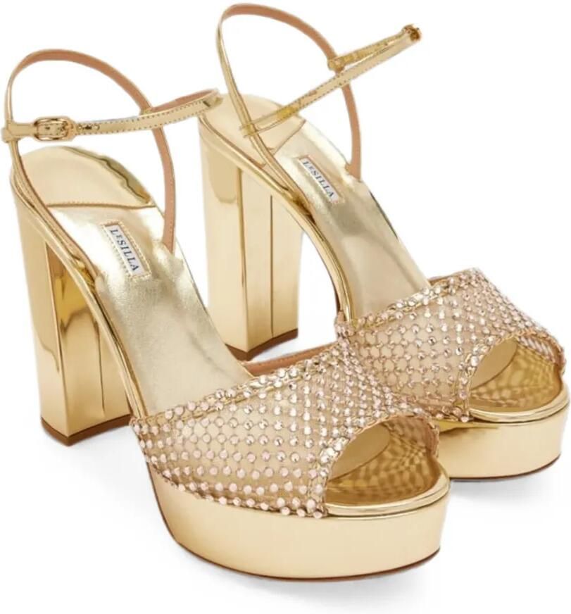 Le Silla Gilda sandalen met plateauzool Goud - Foto 2