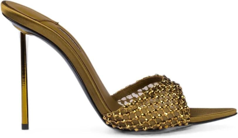 Le Silla Gilda sandalen verfraaid met kristallen Groen
