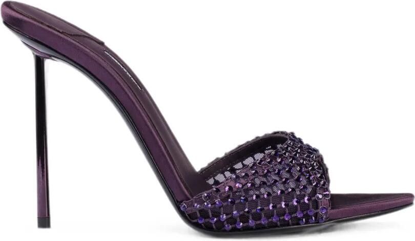 Le Silla Gilda sandalen verfraaid met kristallen Paars