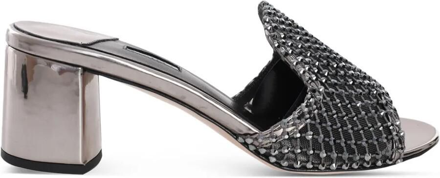 Le Silla Gilda sandalen verfraaid met kristallen Zilver