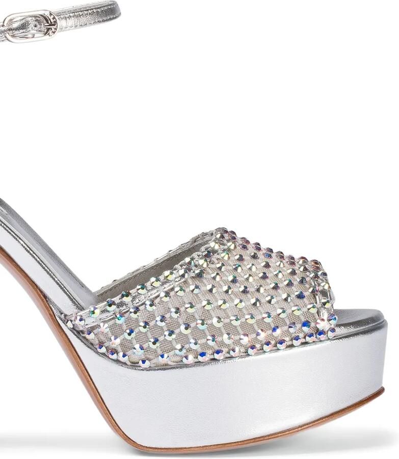 Le Silla Gilda sandalen verfraaid met kristallen Zilver - Foto 2