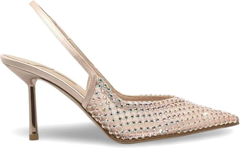 Le Silla Gilda slingback pumps verfraaid met kristallen Beige