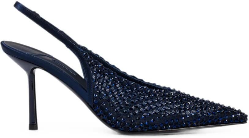Le Silla Gilda slingback pumps verfraaid met kristallen Blauw