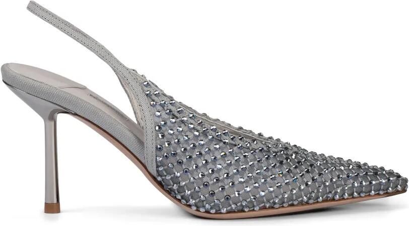 Le Silla Gilda slingback pumps verfraaid met kristallen Grijs