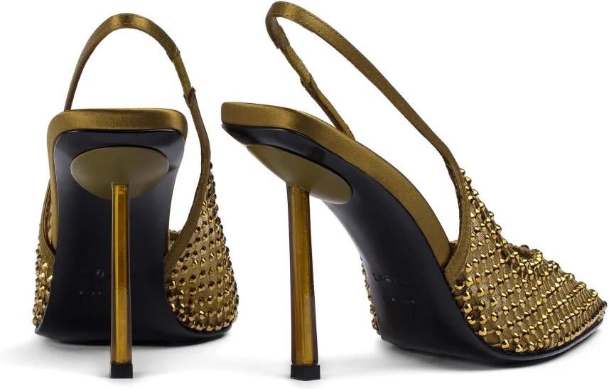 Le Silla Gilda slingback pumps verfraaid met kristallen Groen - Foto 3