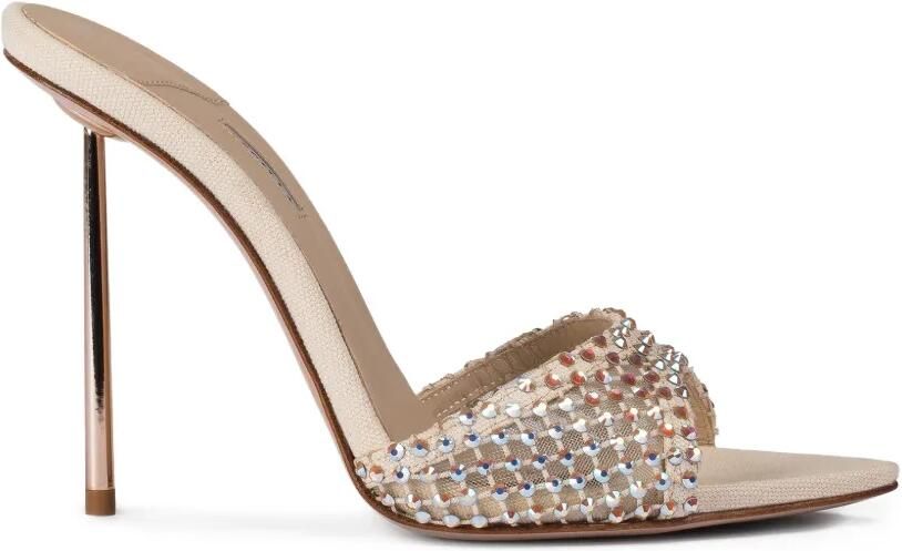 Le Silla Gilda verfraaide muiltjes Beige