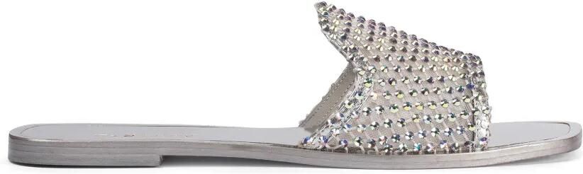 Le Silla Gilda verfraaide sandalen Zilver
