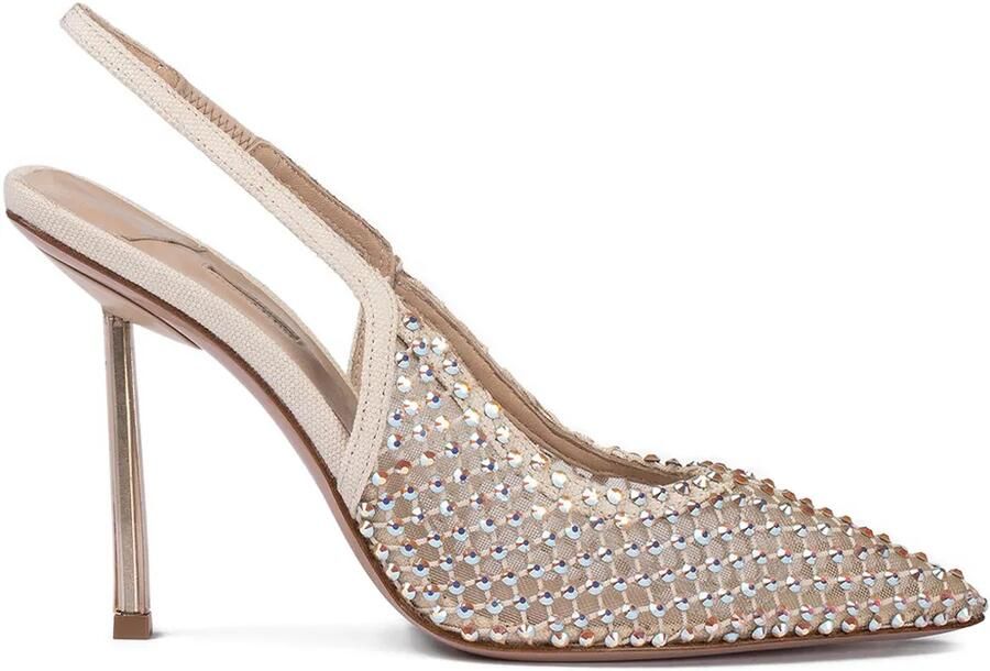 Le Silla Gilda verfraaide slingback pumps Beige