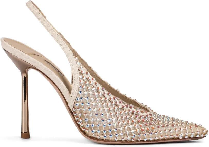 Le Silla Gilda verfraaide slingback pumps Beige