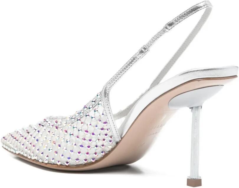 Le Silla Gilda verfraaide slingback pumps Zilver - Foto 3