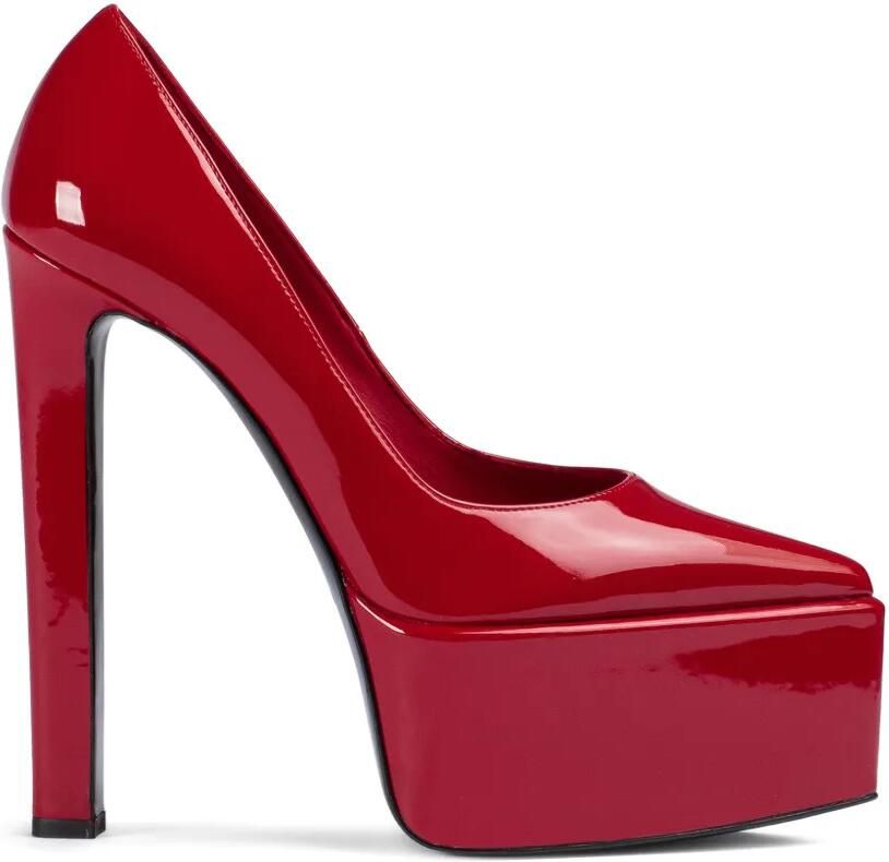 Le Silla Lily pumps met plateauzool Rood