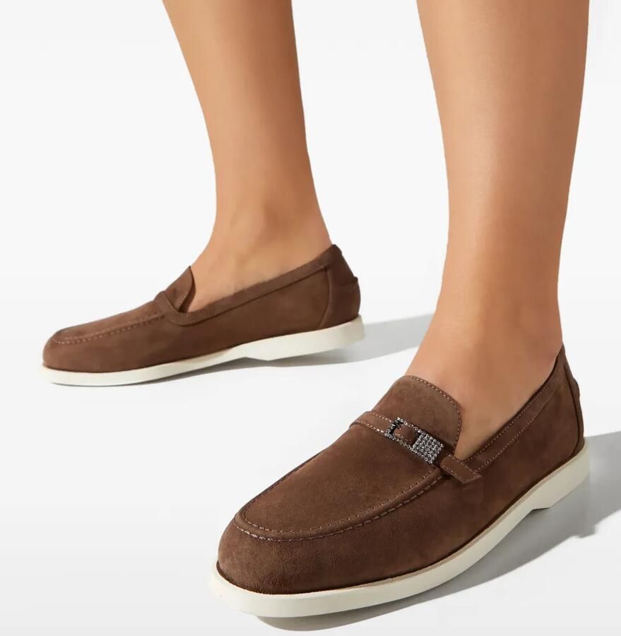 Le Silla Loafers met gesp Bruin