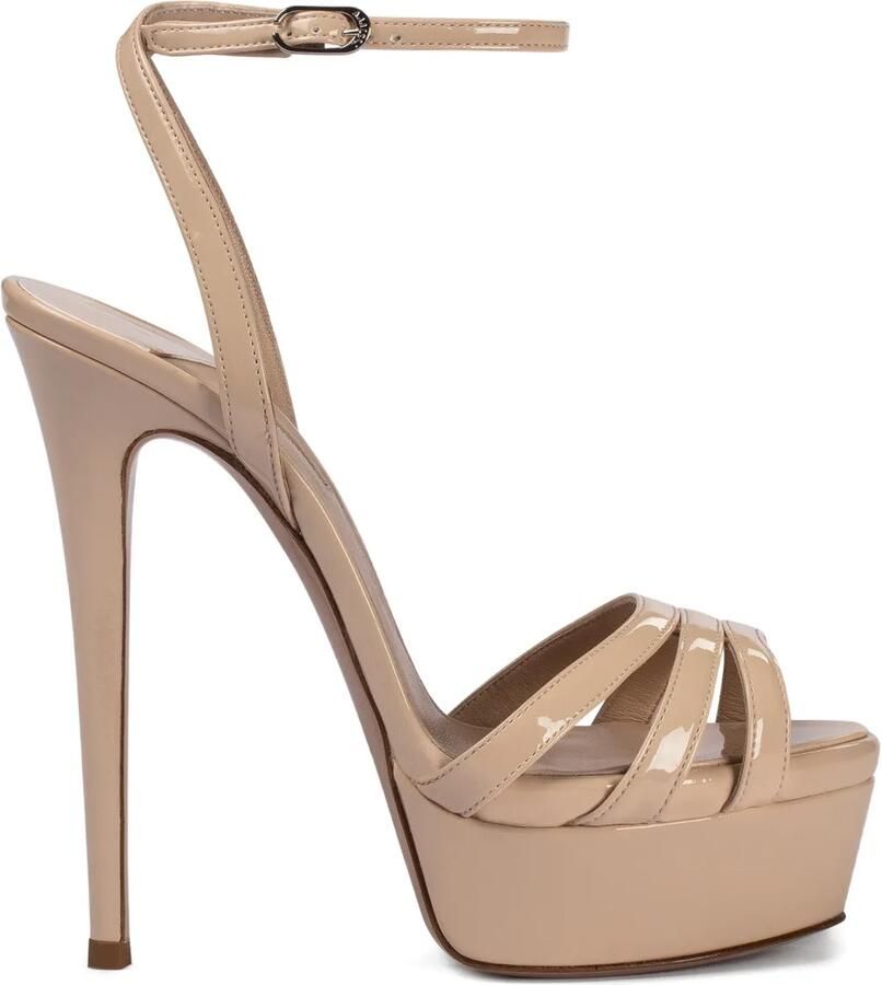 Le Silla Lola sandalen met plateauzool Beige