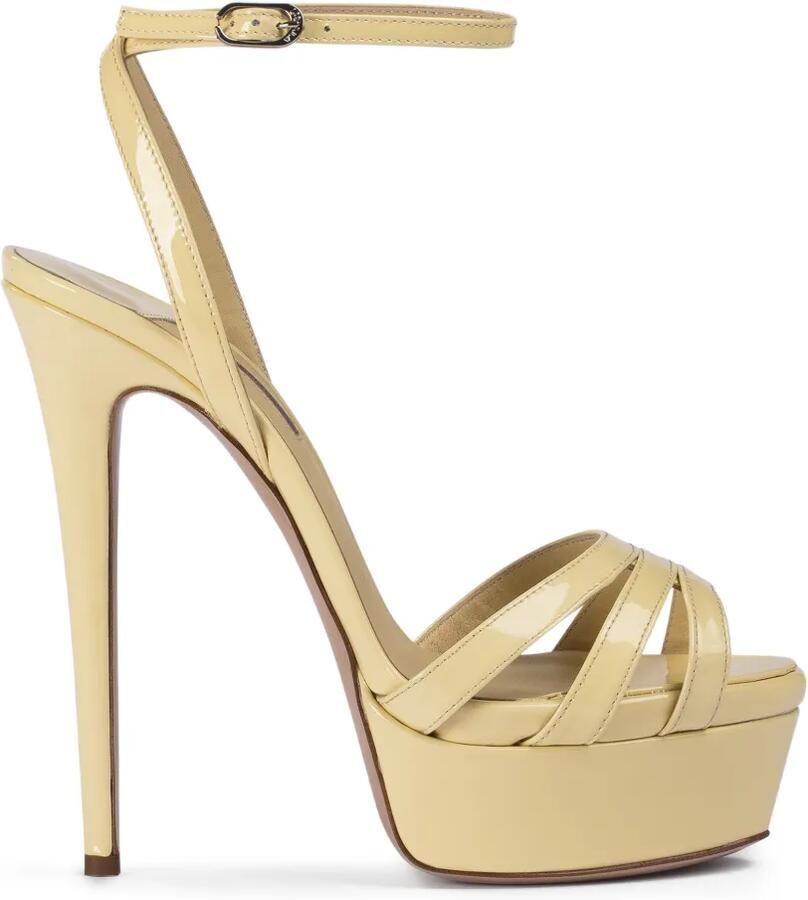Le Silla Lola sandalen met plateauzool Geel