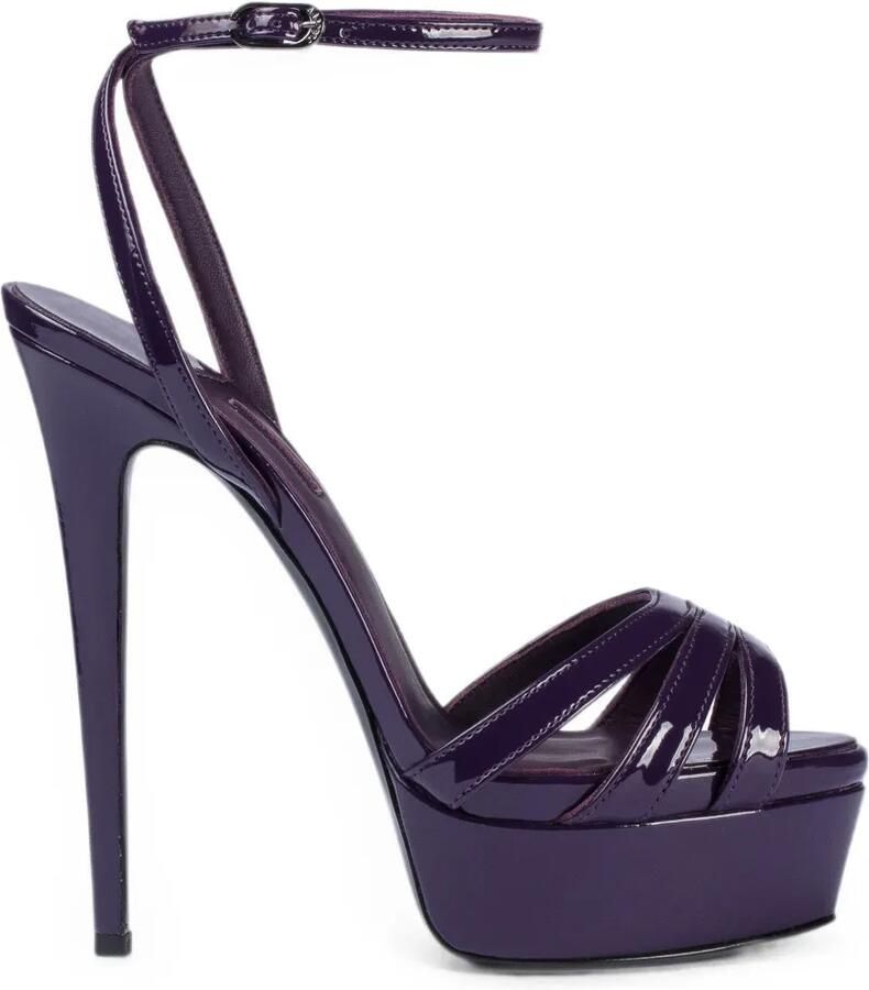 Le Silla Lola sandalen met plateauzool Paars