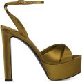 Le Silla Odette sandalen met plateauzool Groen - Groen