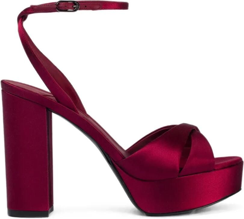 Le Silla Odette sandalen met plateauzool Rood