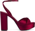 Le Silla Odette sandalen met plateauzool Rood - Rood
