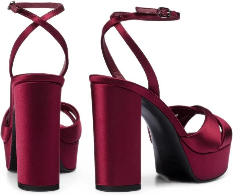 Le Silla Odette sandalen met plateauzool Rood - Foto 3
