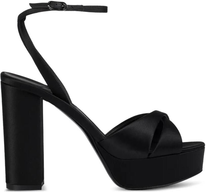 Le Silla Odette sandalen met plateauzool Zwart