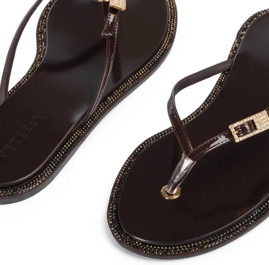 Le Silla Sahara slippers Bruin - Foto 2