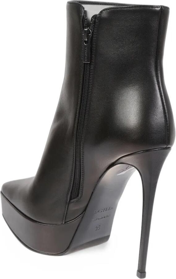 Le Silla Uma pointed-toe platform ankle boots Zwart - Foto 3
