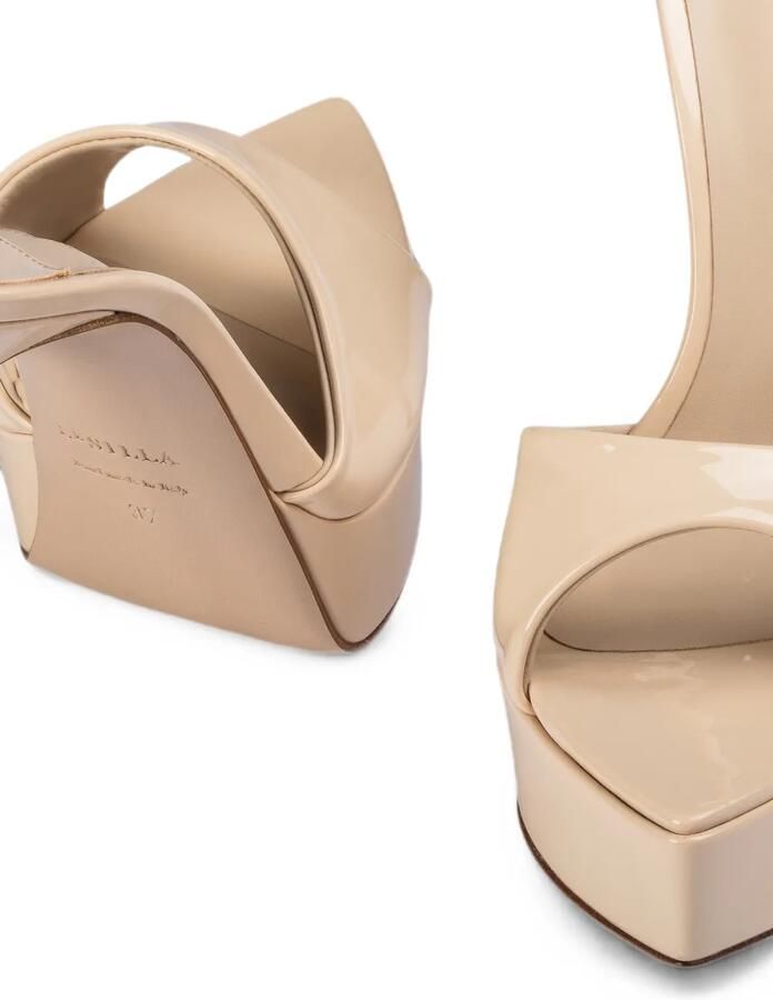 Le Silla Uma sandalen met plateauzool Beige
