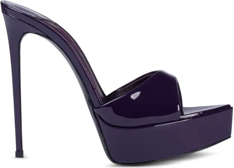 Le Silla Uma sandalen met plateauzool Paars