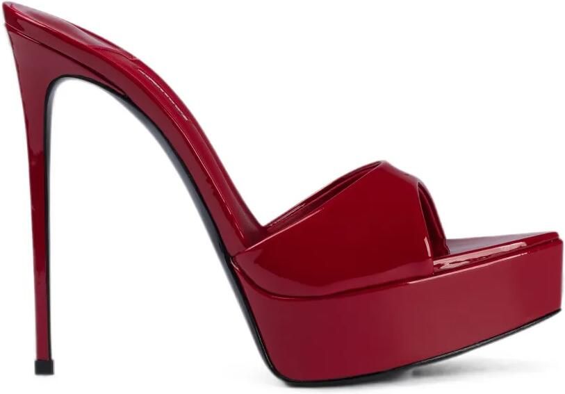 Le Silla Uma sandalen met plateauzool Rood