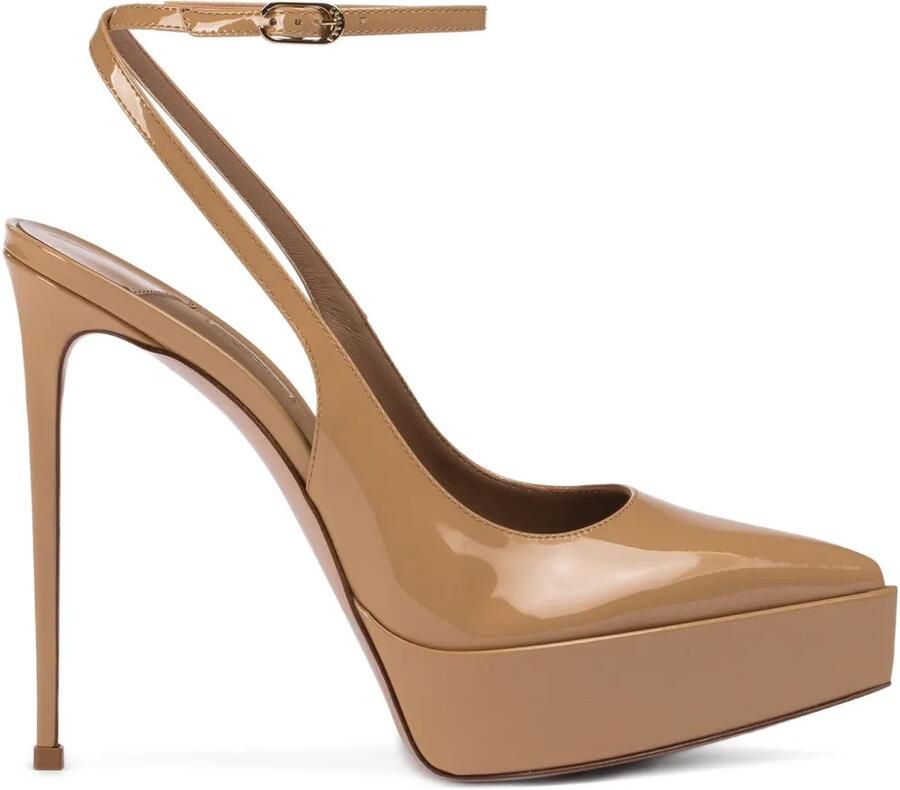 Le Silla Uma slingback pumps met plateauzool Beige