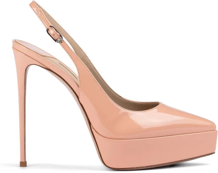 Le Silla Uma slingback pumps met plateauzool Beige