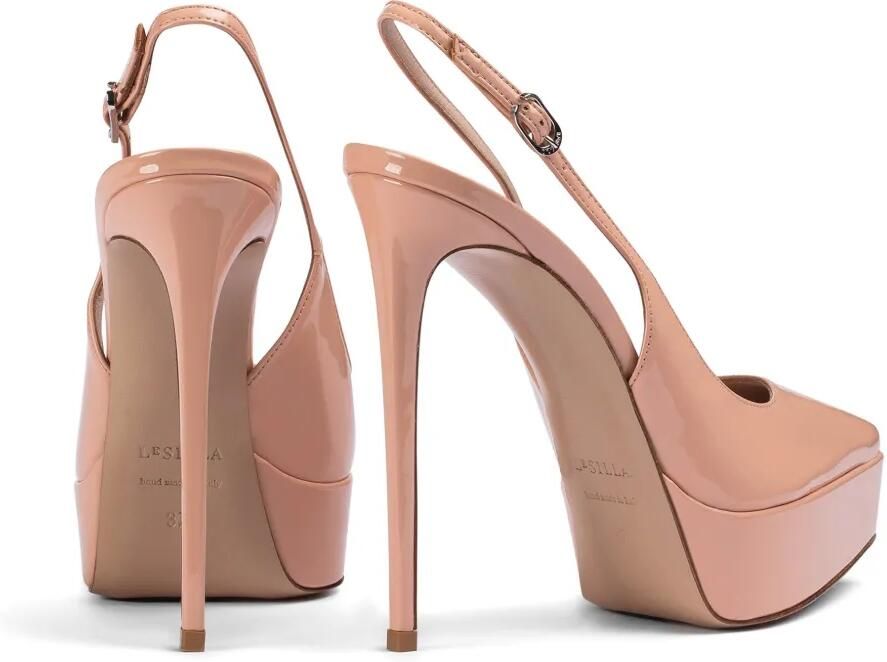 Le Silla Uma slingback pumps met plateauzool Beige - Foto 3