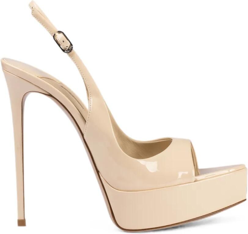 Le Silla Uma slingback pumps met plateauzool Beige