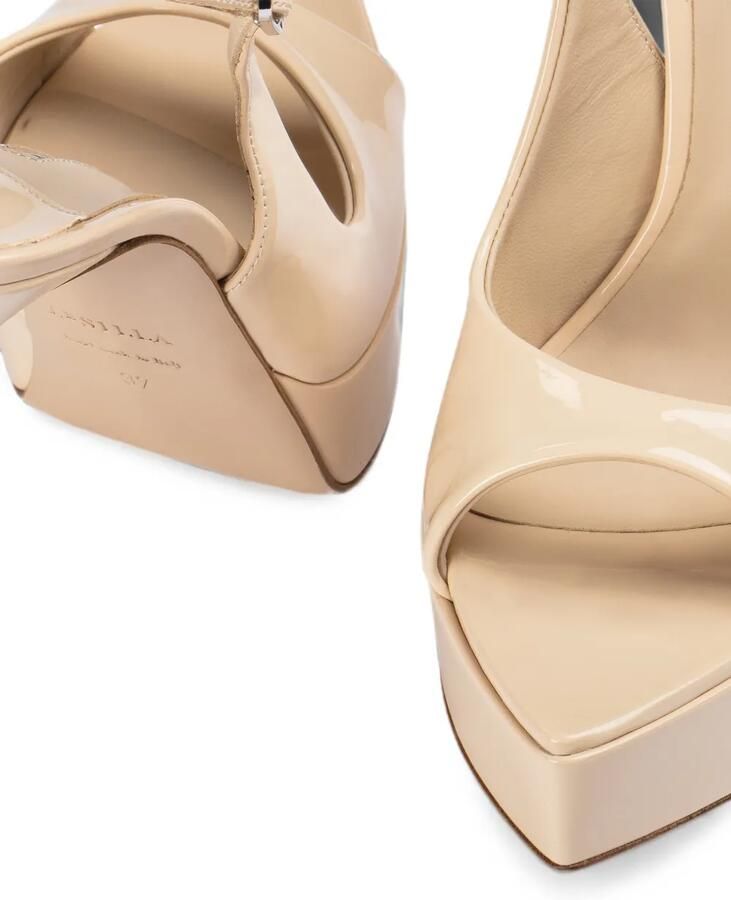 Le Silla Uma slingback pumps met plateauzool Beige - Foto 2