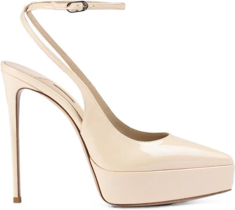 Le Silla Uma slingback pumps met plateauzool Beige