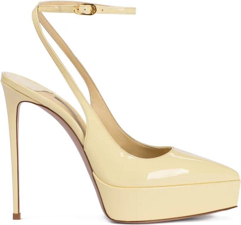 Le Silla Uma slingback pumps met plateauzool Geel