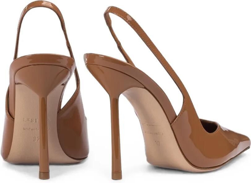 Le Silla Vivienne lakleren slingback pumps Bruin - Foto 3