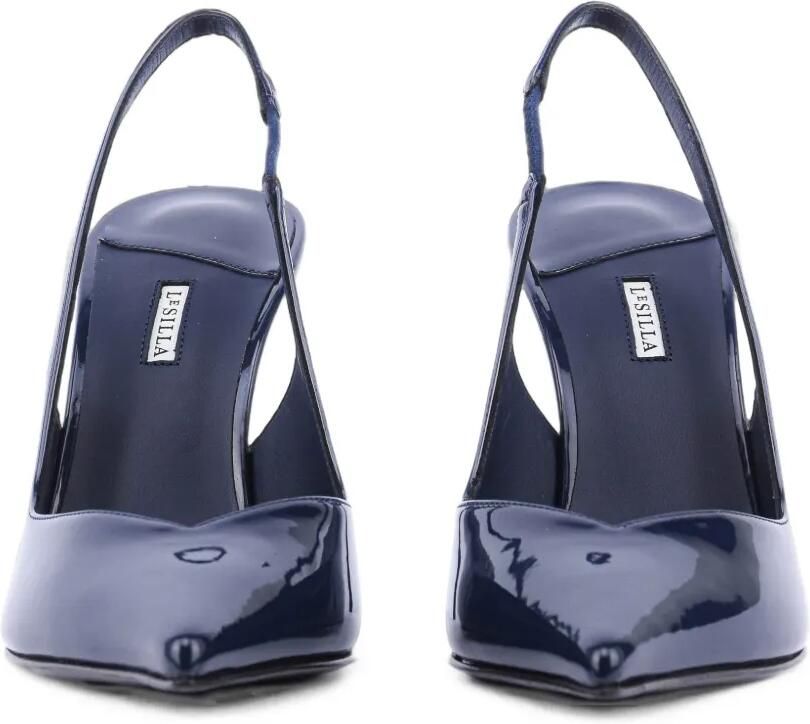 Le Silla Vivienne leren slingback pumps Blauw