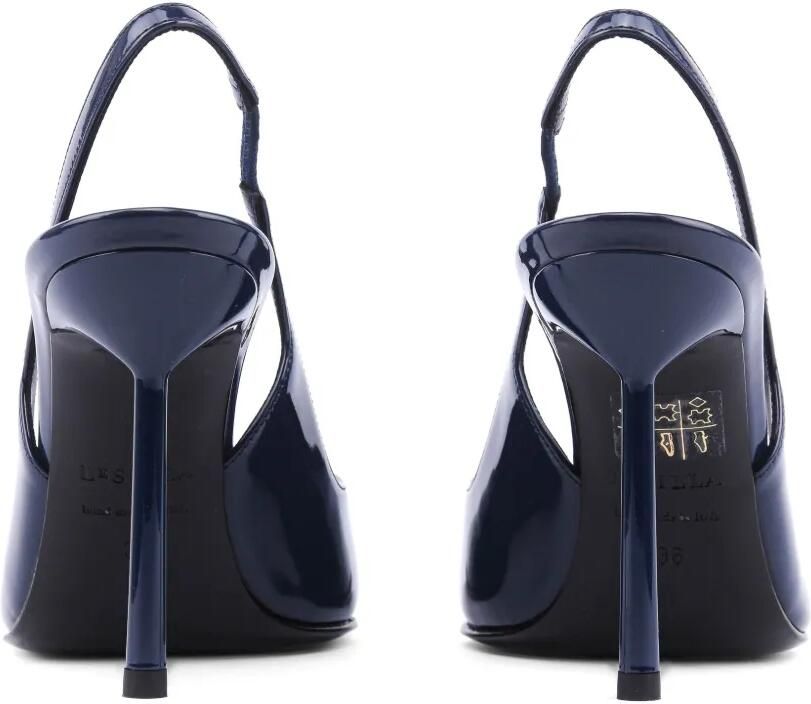 Le Silla Vivienne leren slingback pumps Blauw - Foto 3