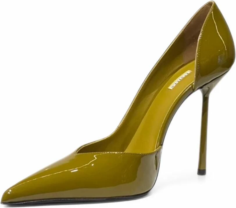 Le Silla Vivienne patent high-heeled pumps Groen - Foto 3