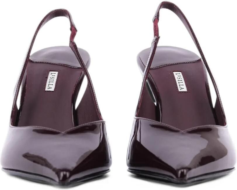 Le Silla Vivienne patent leather slingback pumps Blauw - Foto 2
