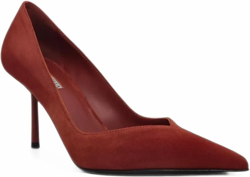 Le Silla Vivienne suède pumps met puntige neus Rood - Foto 3