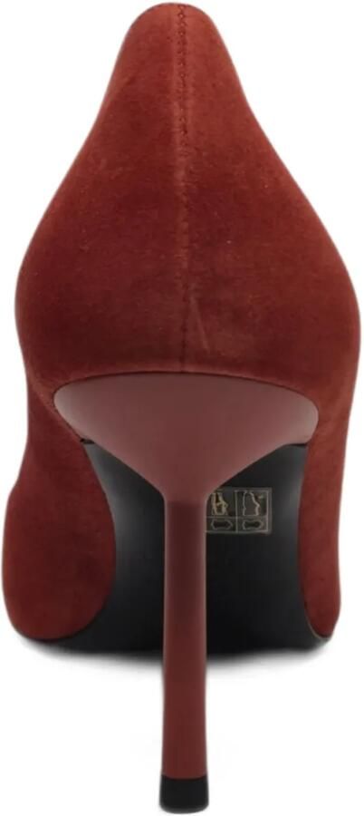 Le Silla Vivienne suède pumps met puntige neus Rood - Foto 4